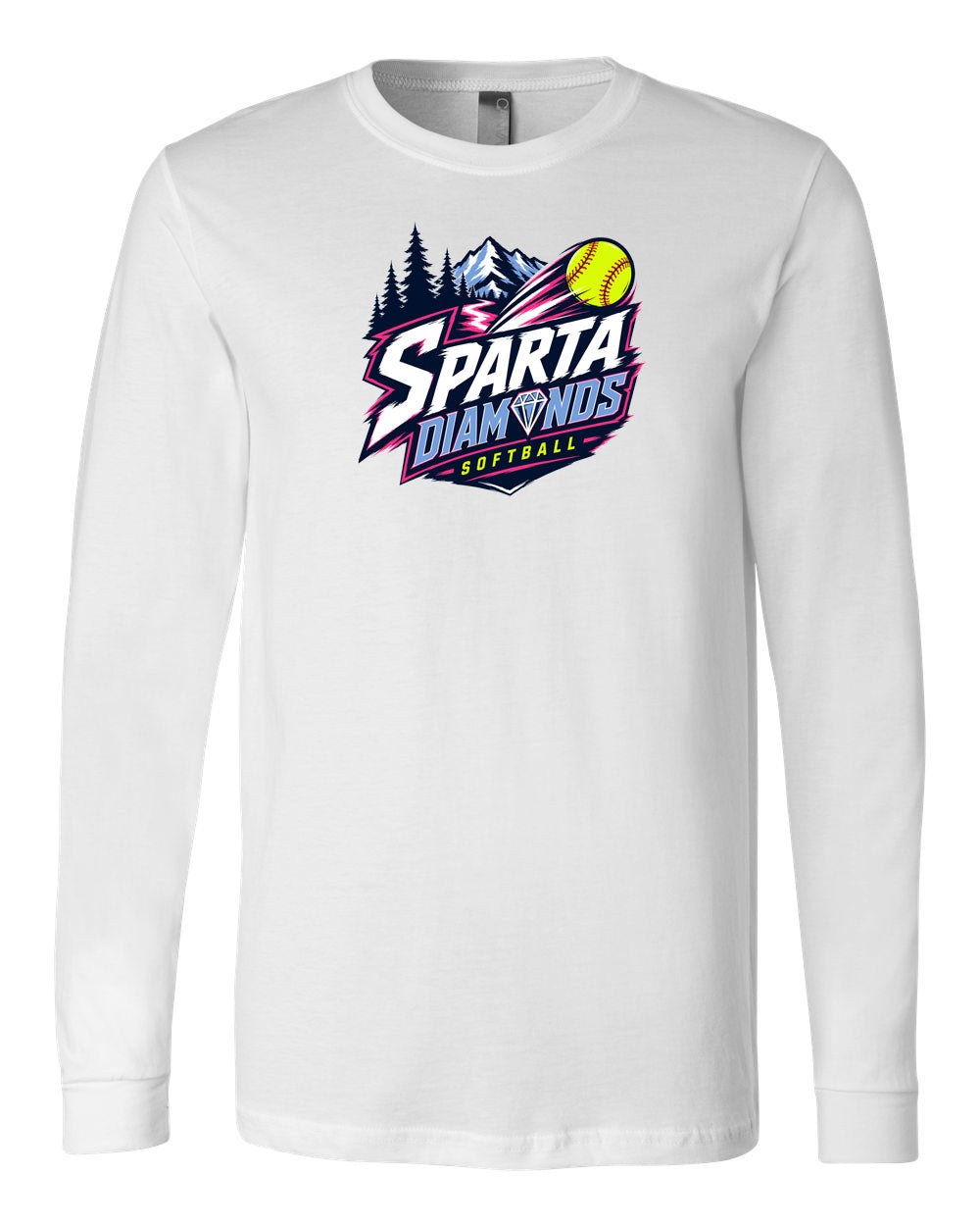 Sparta Diamonds Long Sleeve Shirt Design 1