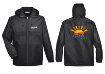 Camp Apogee design 2 Zip up lightweight rain jacket