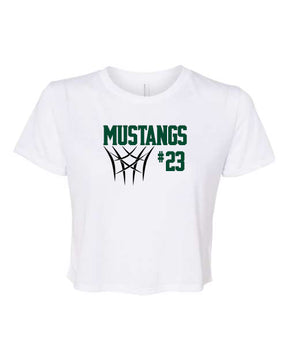Mustangs Basketball Design 8 crop top