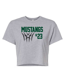Mustangs Basketball Design 8 crop top