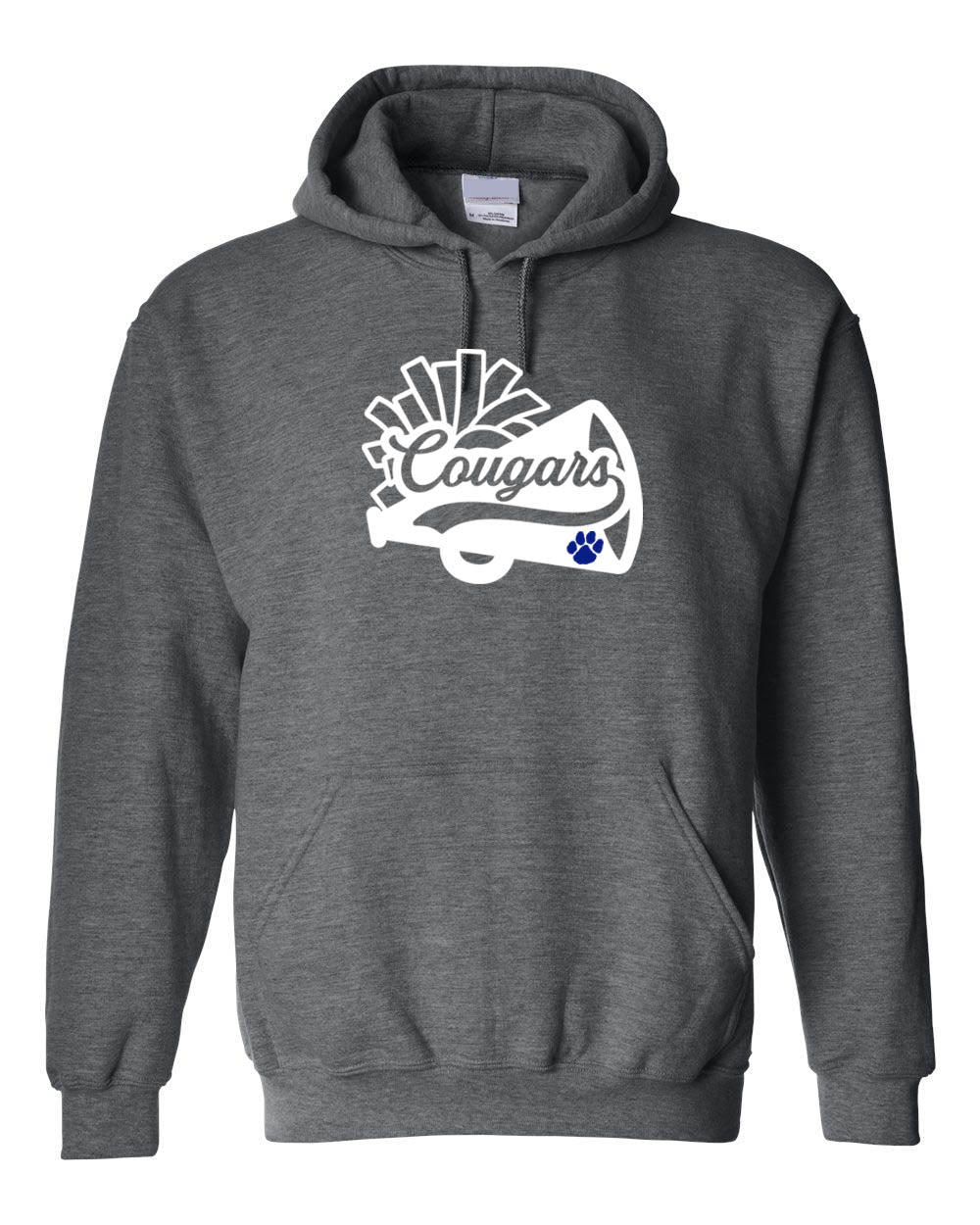 Cougars Cheer Hooded Sweatshirt Design 1