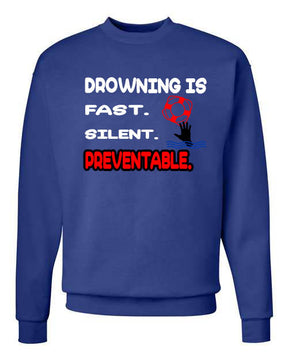 Water Safety Event non hooded sweatshirt