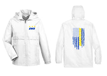 Sandyston design 17 Zip up lightweight rain jacket