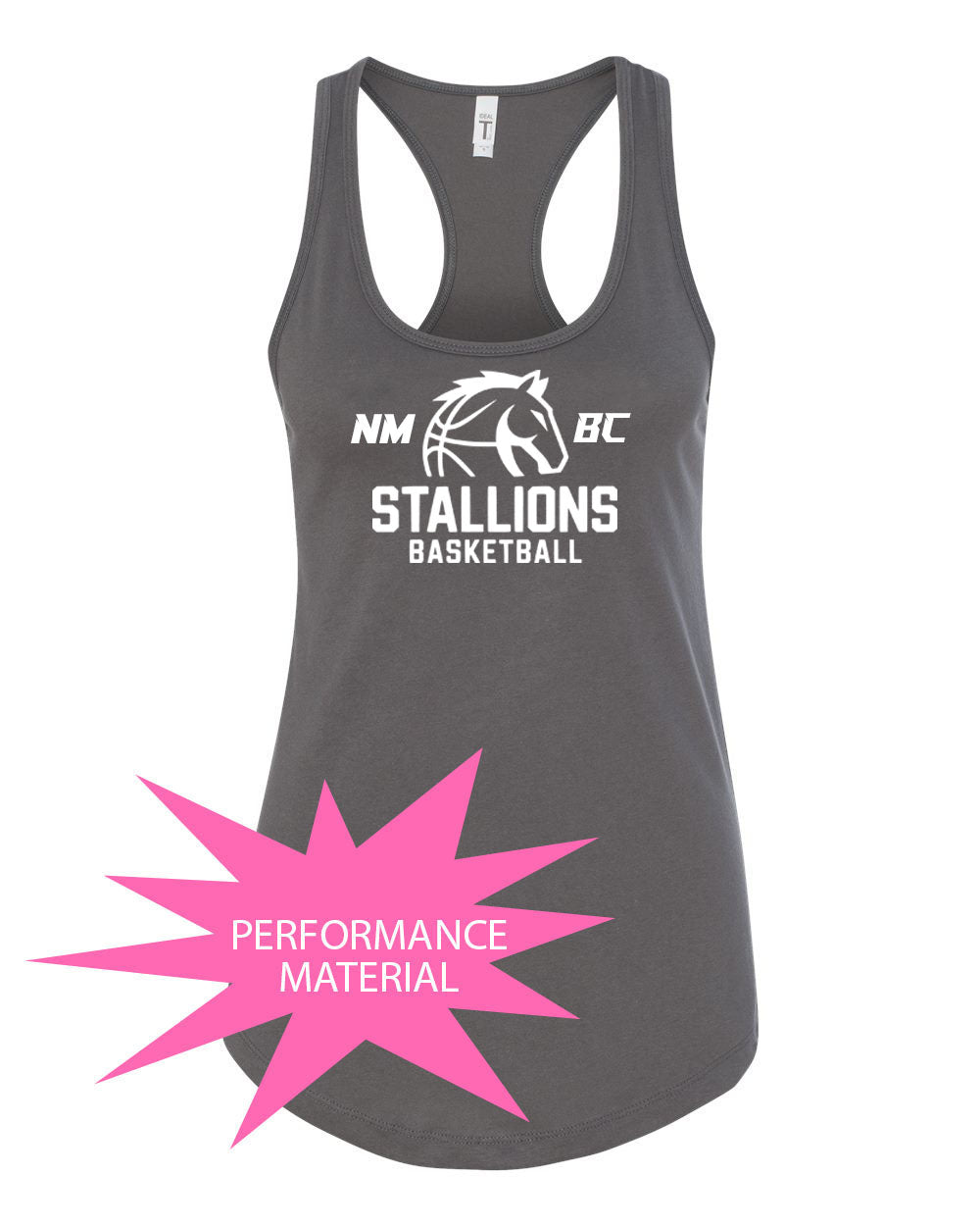 NMB Christian Basketball Performance Racerback Tank Top Design 1