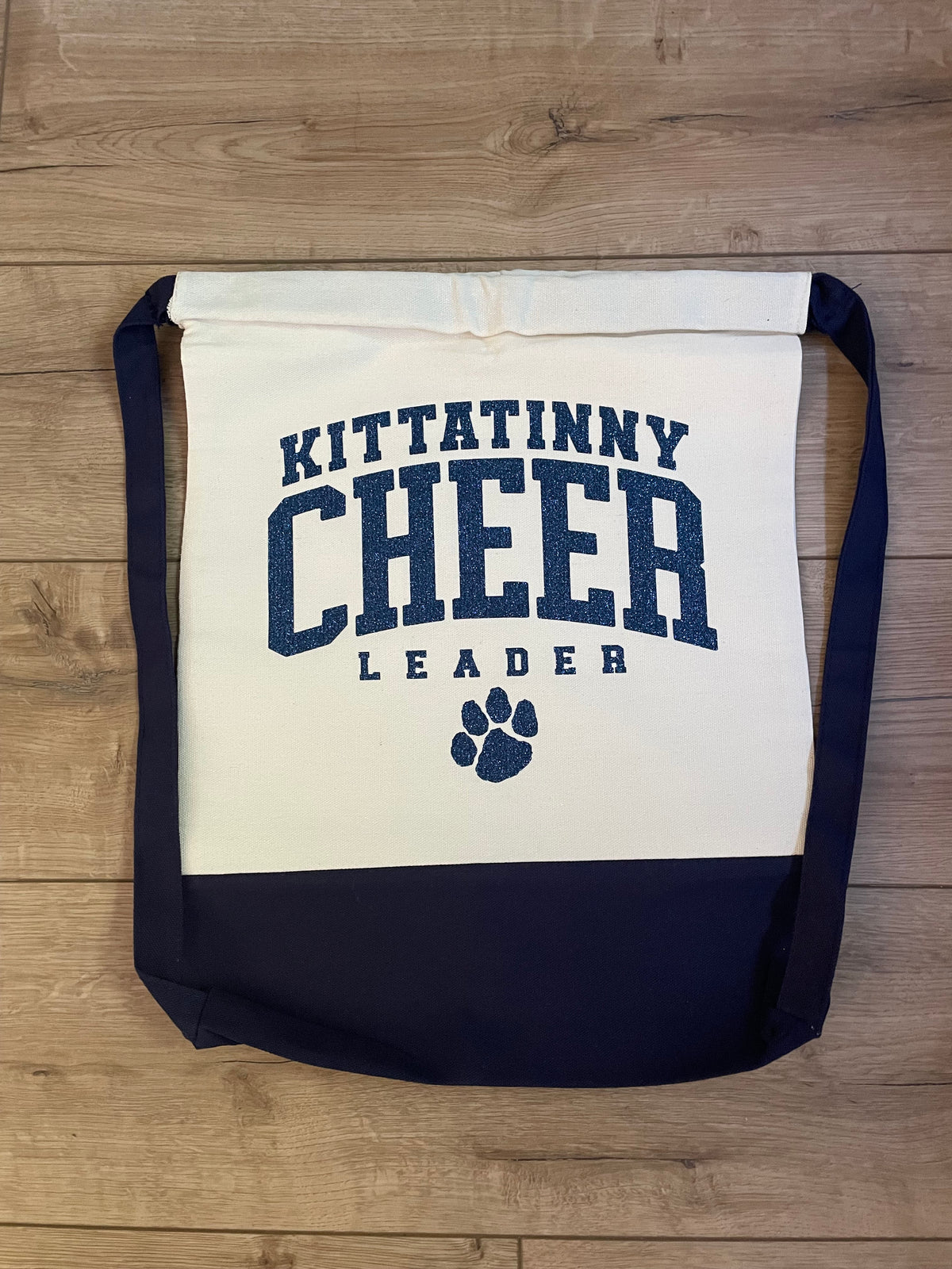 Kittatinny Cheer Glitter Drawstring Bag