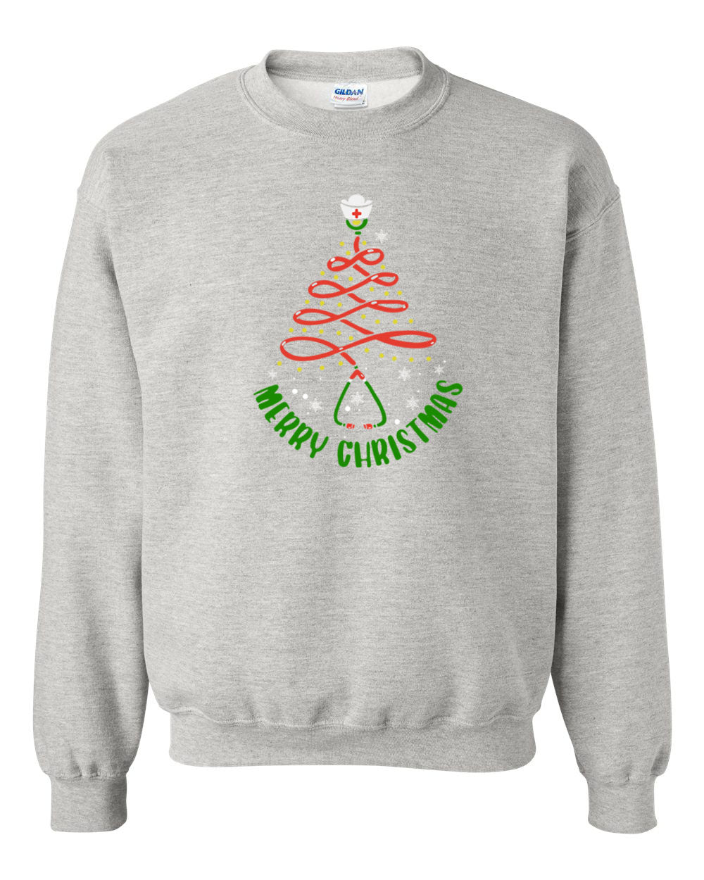 MERRY CHRISTMAS STETHOSCOPE non hooded sweatshirt