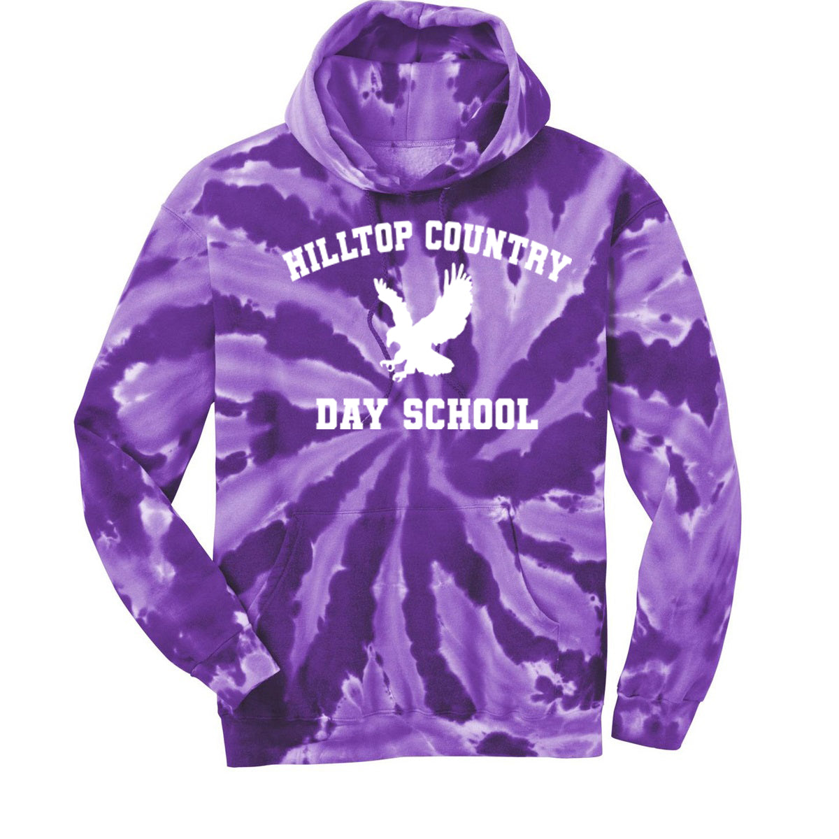 Hilltop Tie-Dye Hooded Sweatshirt Design 1