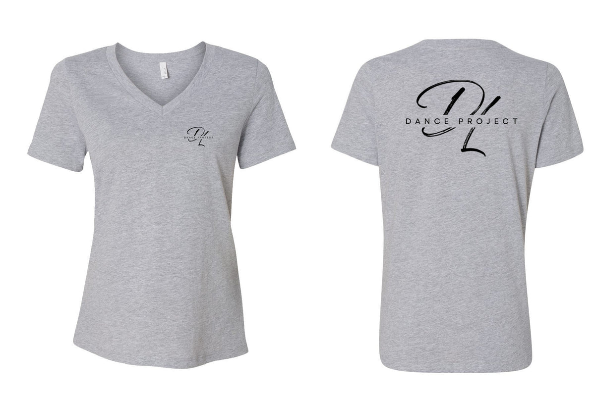 DL Dance Project V-neck T-shirt Design 2
