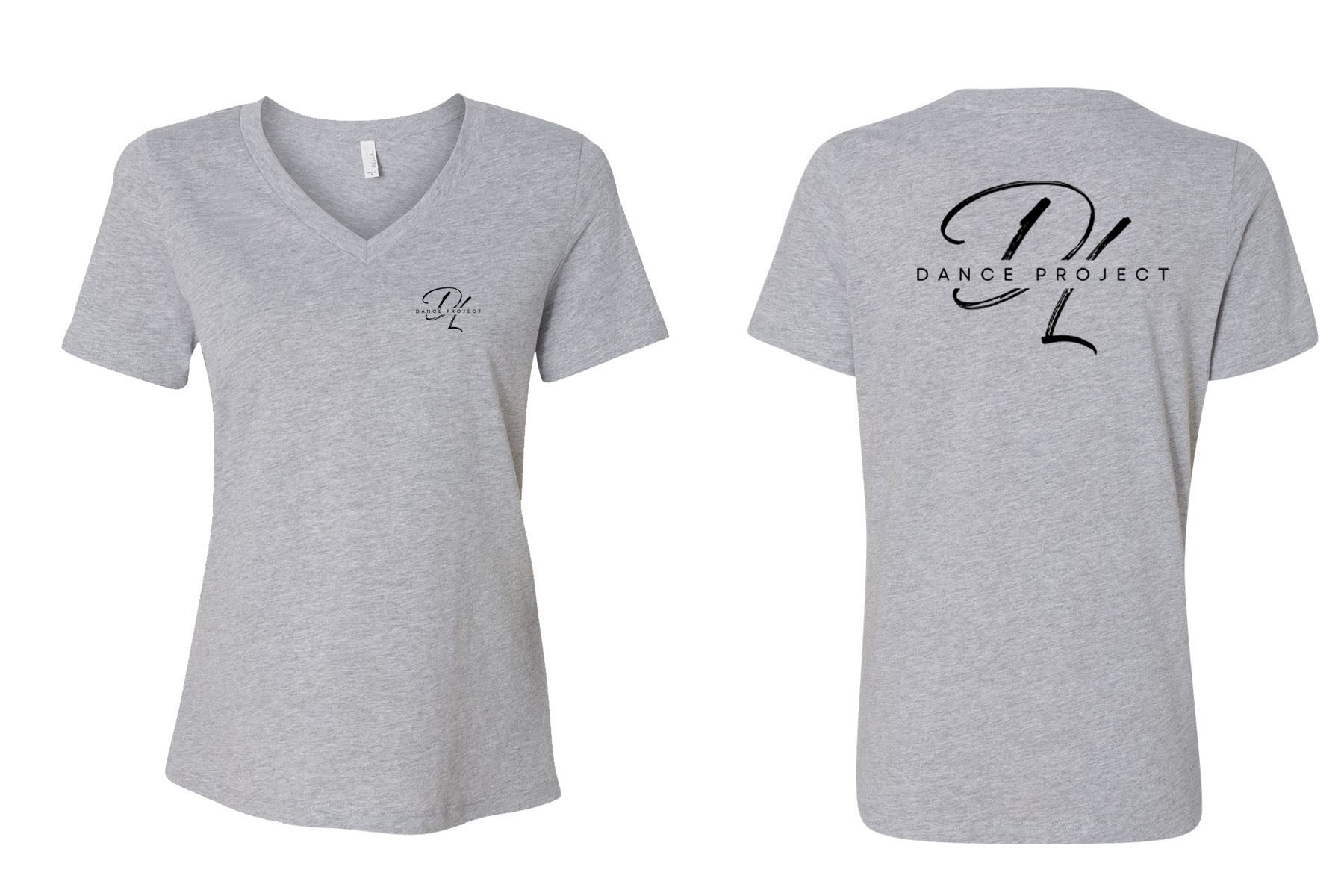 DL Dance Project V-neck T-shirt Design 2