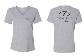 DL Dance Project V-neck T-shirt Design 2