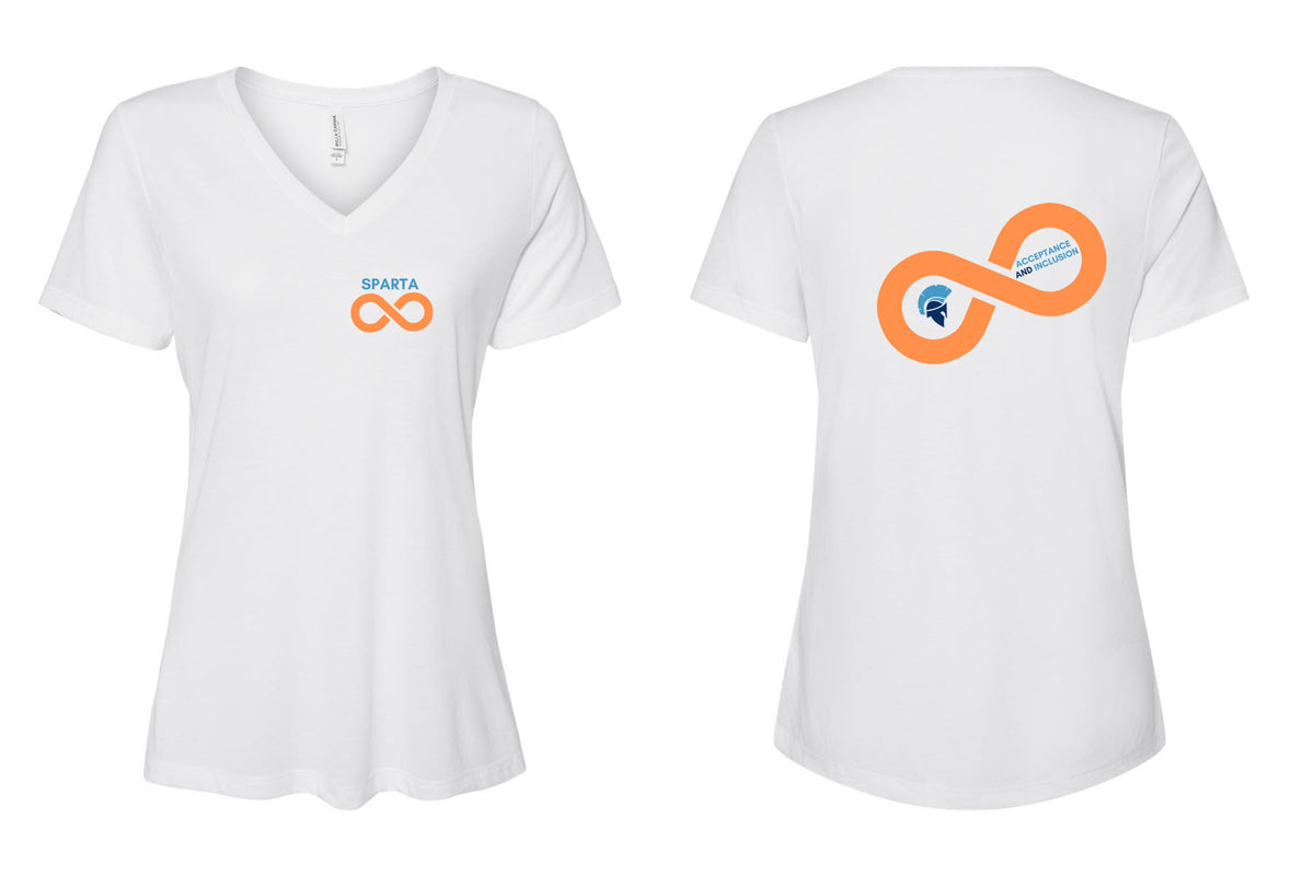 Sparta Autism Acceptance Design 2 V-neck T-shirt