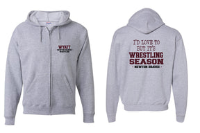 Newton Wrestling design 10 Zip up Sweatshirt