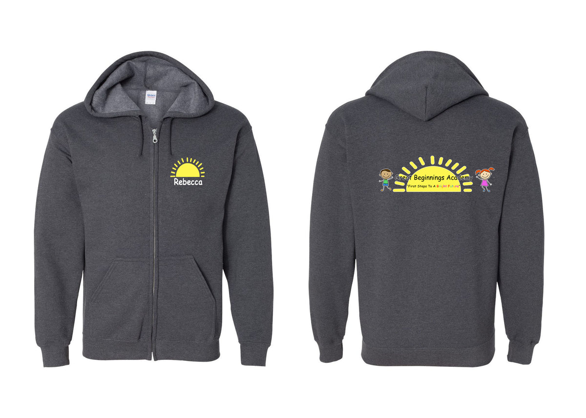 Great Beginnings Logo Zip up Sweatshirt