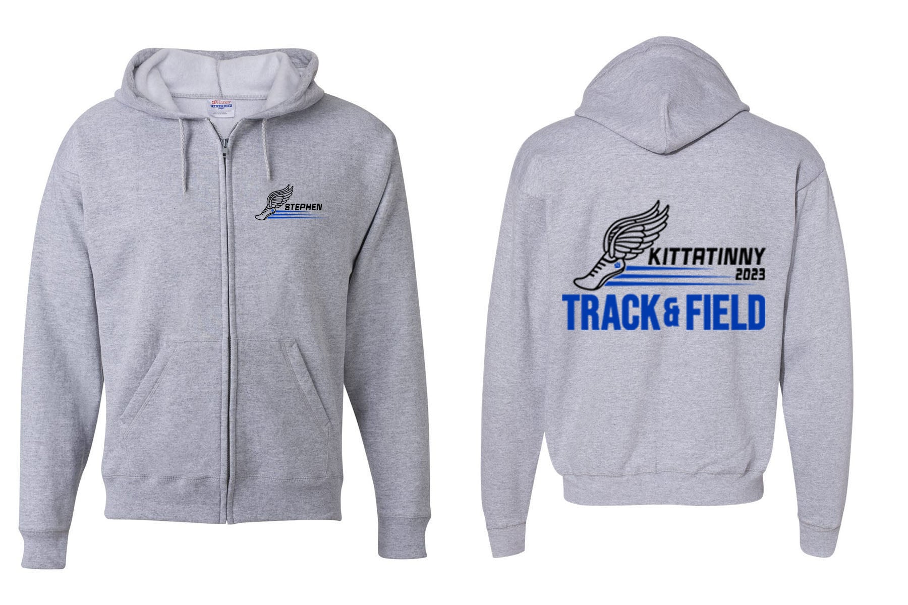 Kittatinny Track design 2 Zip up Sweatshirt