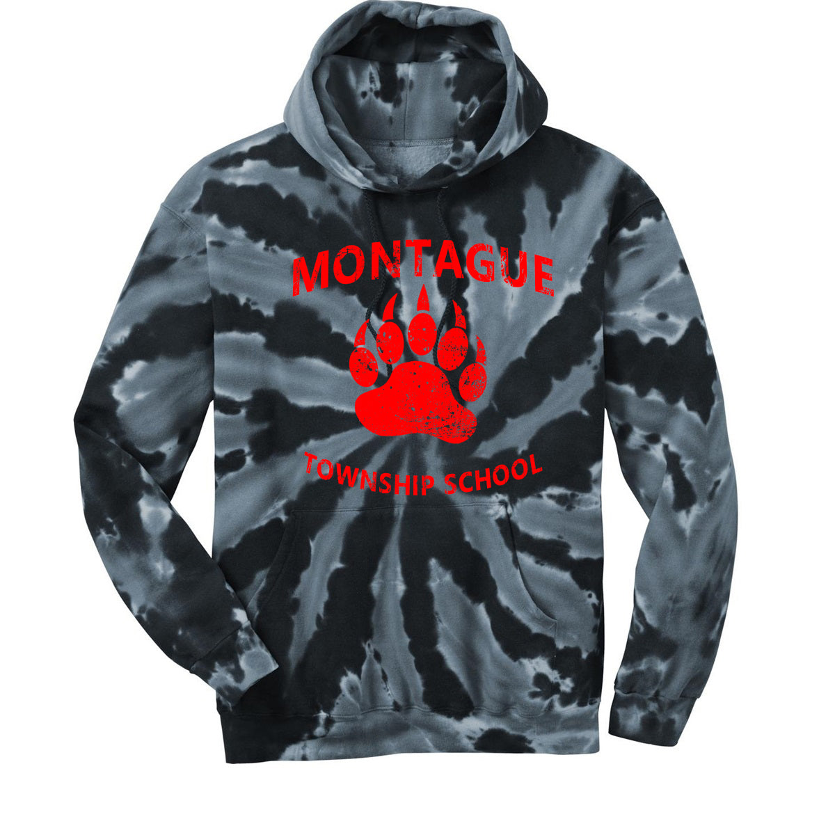 Montague Tie-Dye Hooded Sweatshirt Design 3