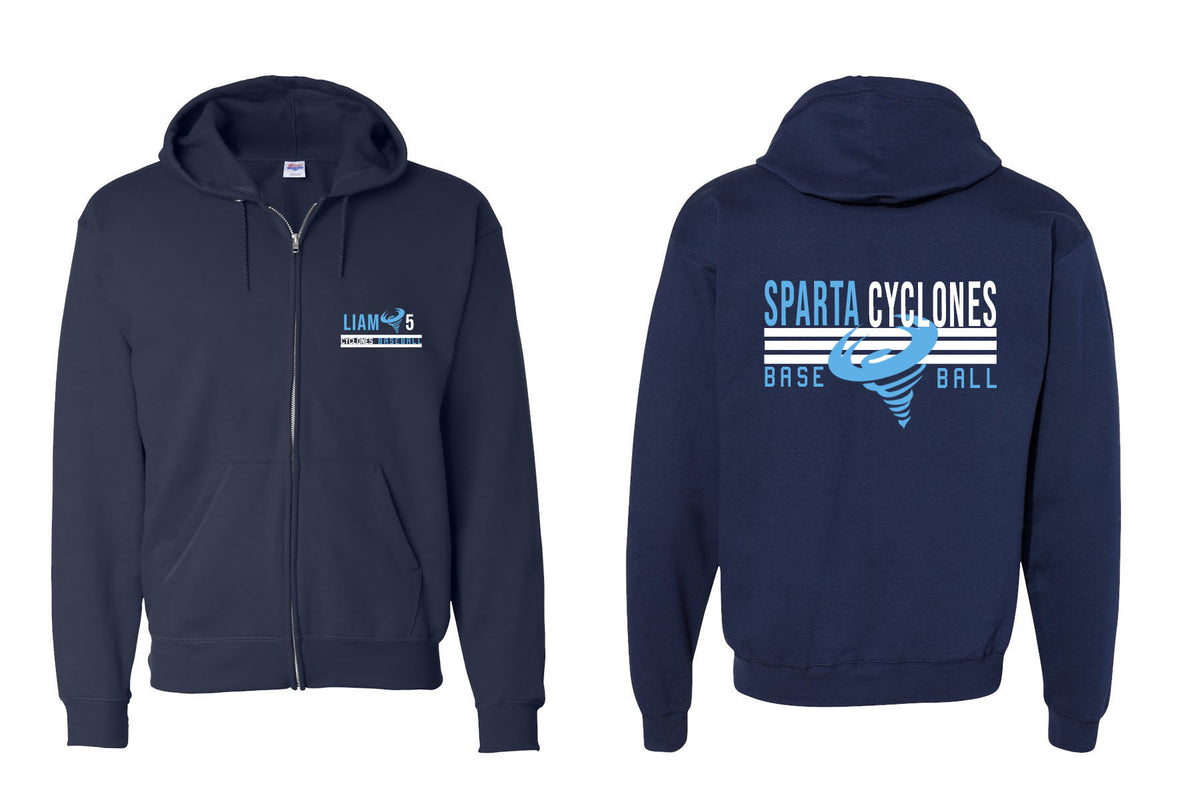 Sparta Cyclones Design 4 Zip up Sweatshirt