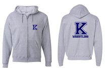 Kittatinny Wrestling Design 6 Zip up Sweatshirt