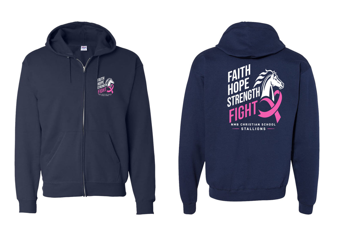 NMB Christian School October Event design 7 Zip up Sweatshirt