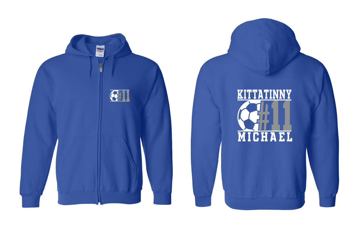 Kittatinny Soccer design 5 Zip up Sweatshirt