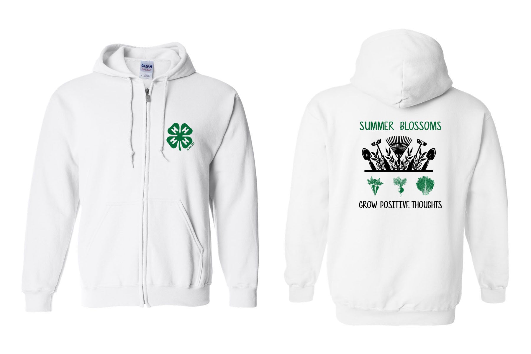 4H Design 1 Zip Up Sweatshirt