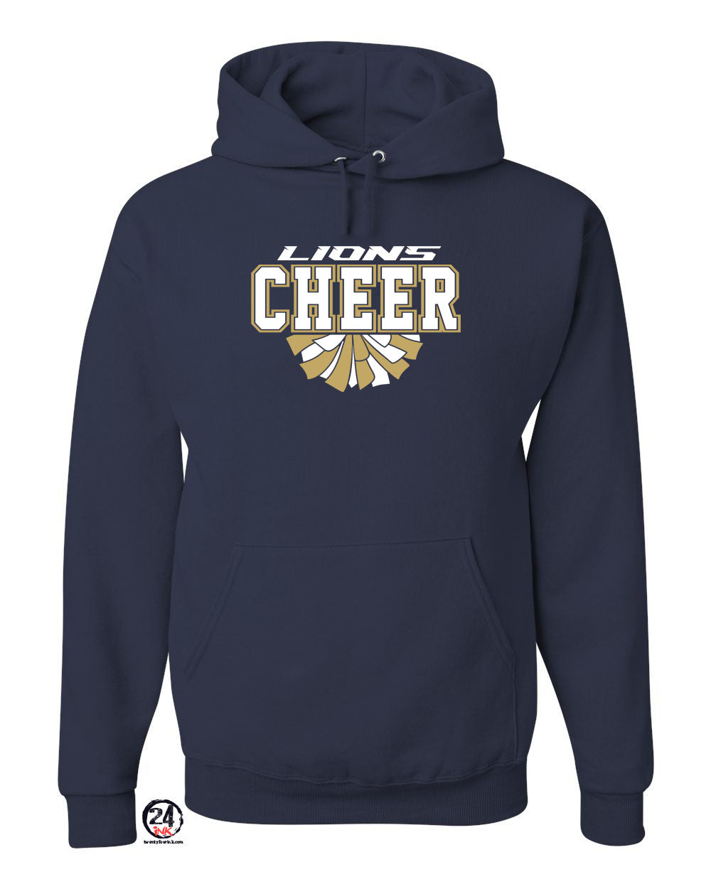 Lions Cheer Hooded Sweatshirt Design 1