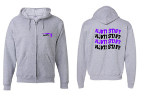 NJ Dance design 15 Staff Zip up Sweatshirt