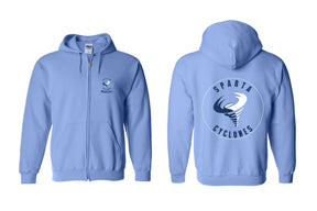 Sparta Cyclones Design 1 Zip up Sweatshirt