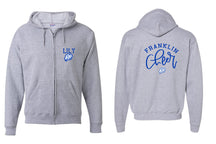 Franklin Cheer design 3 Zip up Sweatshirt