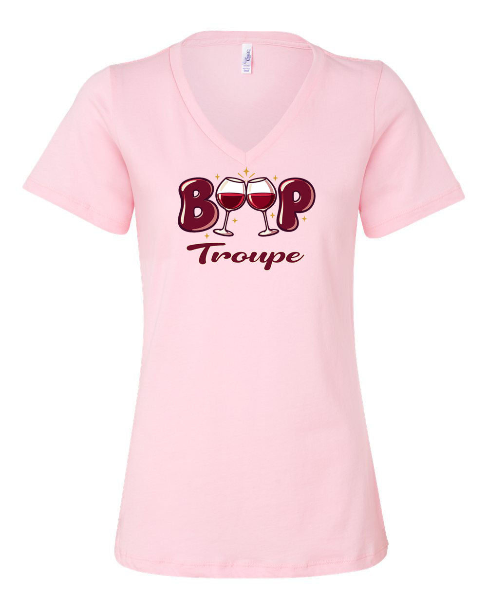 Boop V-neck T-shirt Design 1