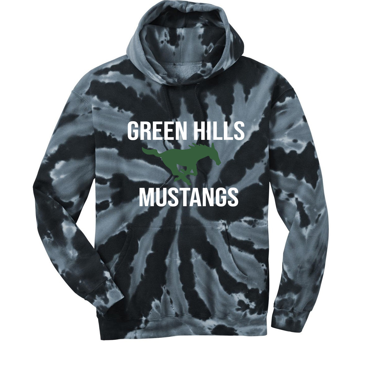 Green Hills Tie-Dye Hooded Sweatshirt Design 13