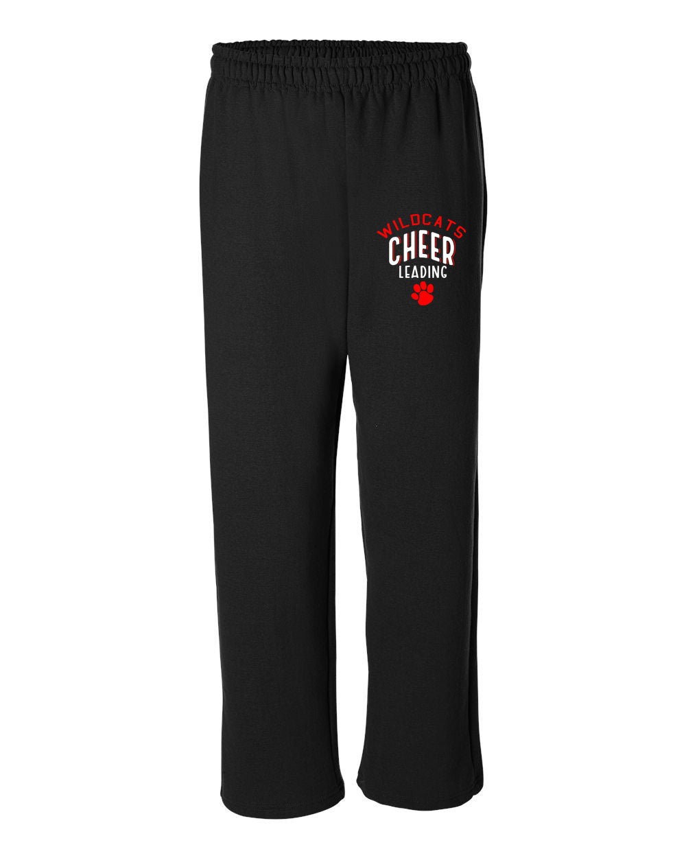 Wildcats Cheer Design 5 Open Bottom Sweatpants