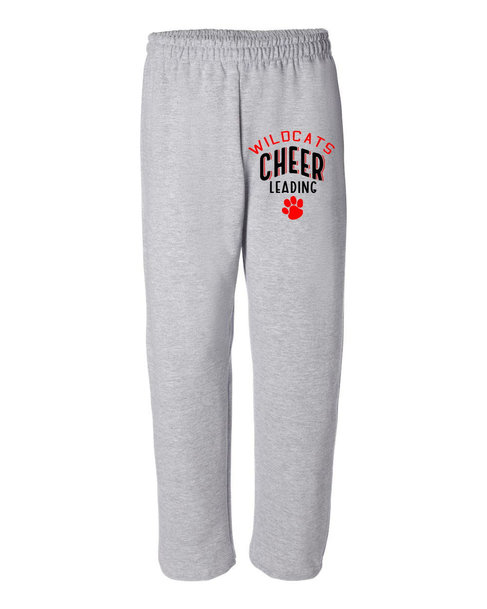 Wildcats Cheer Design 5 Open Bottom Sweatpants