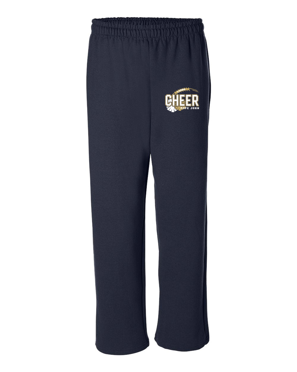 Pope John Cheer Design 7 Open Bottom Sweatpants