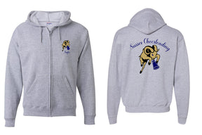 Sussex Middle School Cheer Design 3 Zip up Sweatshirt