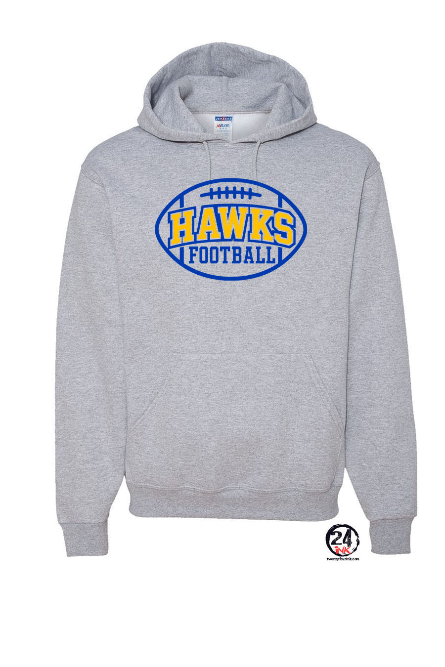 Hawks Football Hooded Sweatshirt Design 1