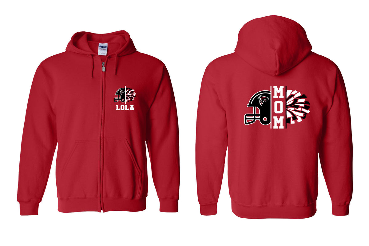 Falcons Cheer Zip up Sweatshirt Design 2