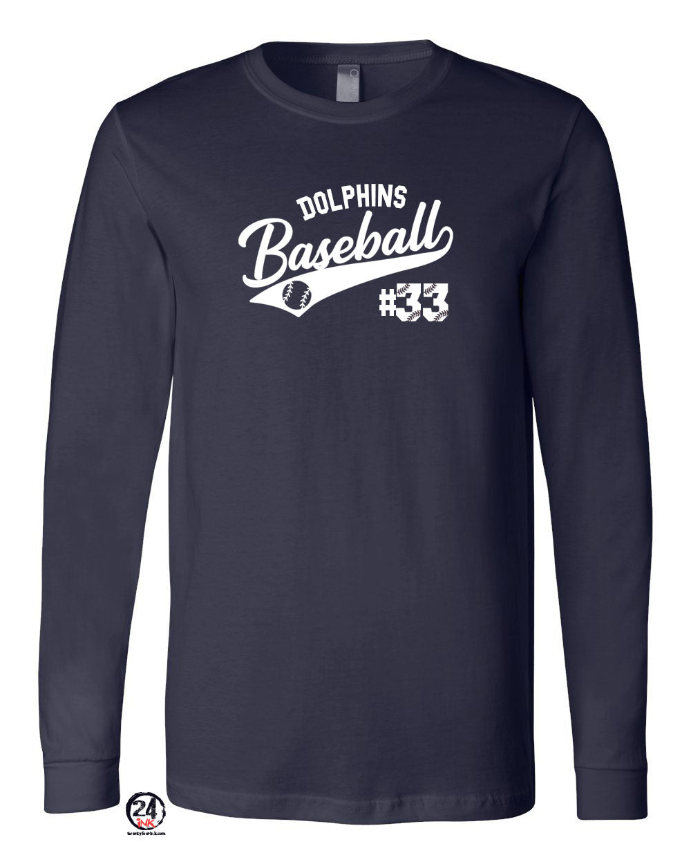 Dolphins Long Sleeve Shirt Design 1