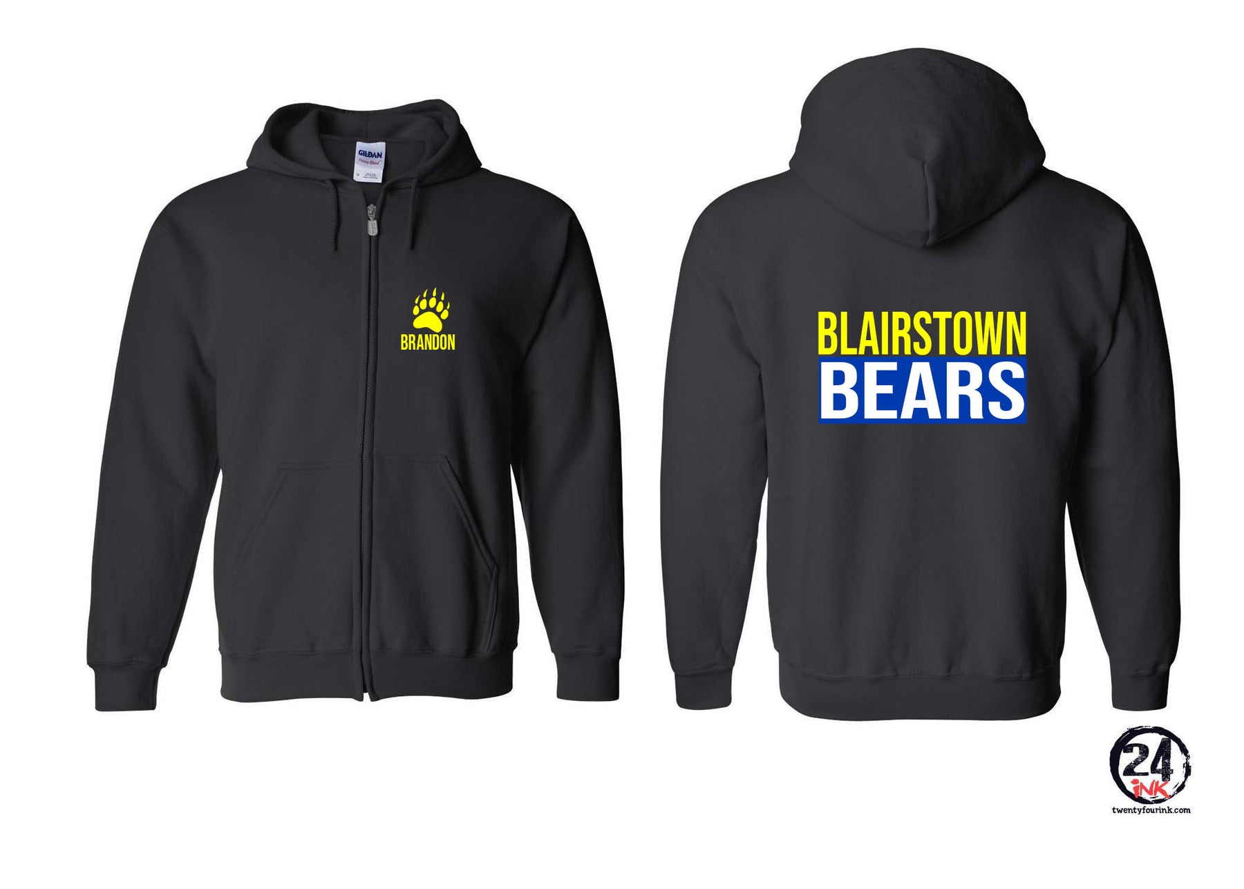 Bears design 12 Zip up Sweatshirt