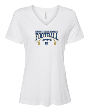 NMB Christian Football V-neck T-Shirt Design 1