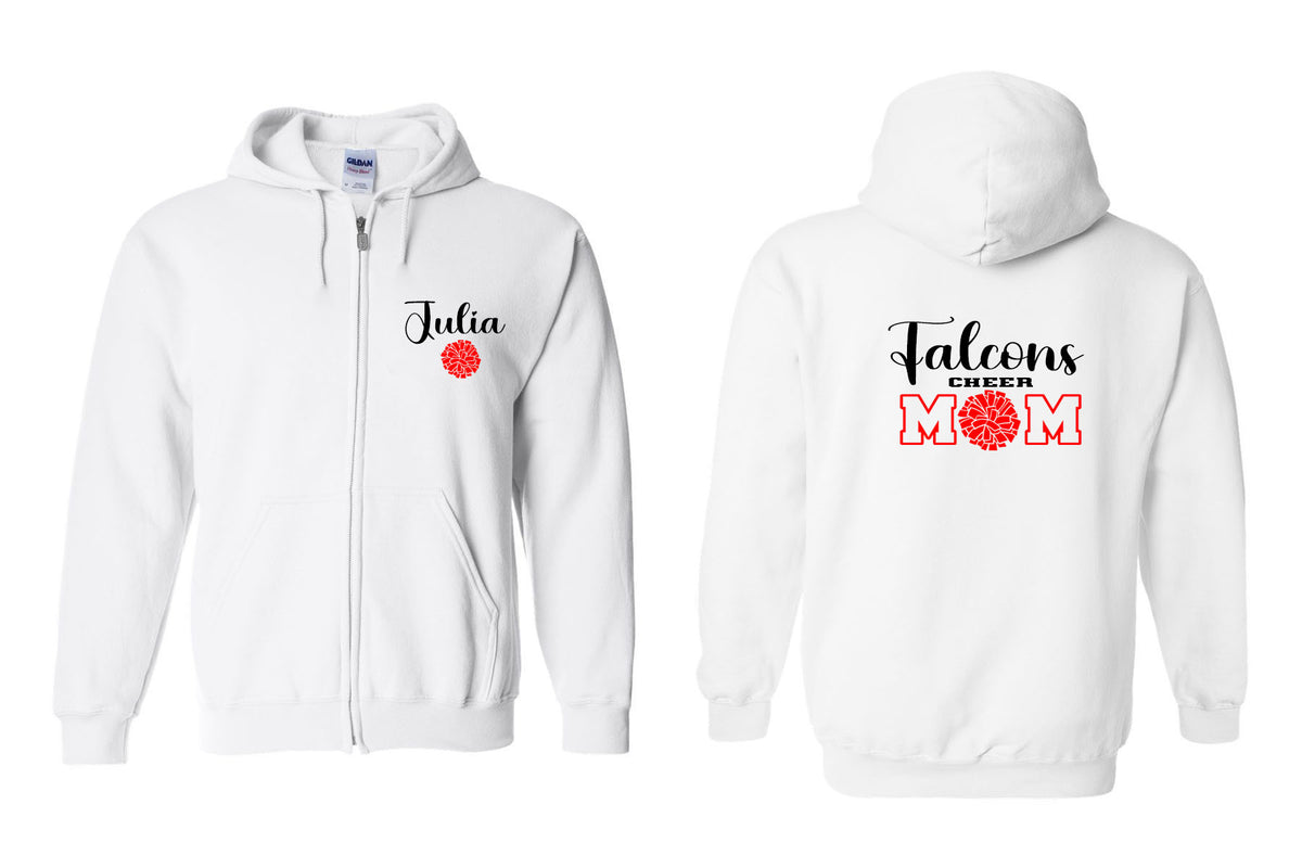 Falcons Cheer Zip up Sweatshirt Design 1