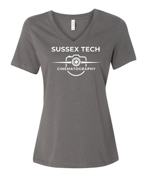 Sussex Tech Film Design 3 V-neck T-shirt