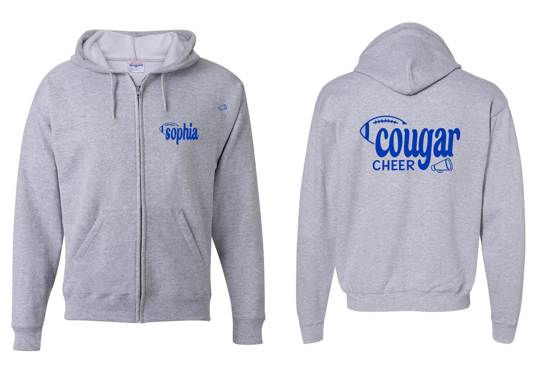 KHS Cheer design 5 Zip up Sweatshirt