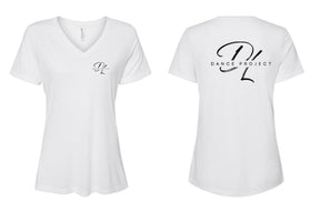DL Dance Project V-neck T-shirt Design 2