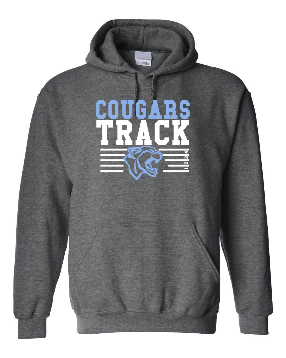 Cougars Track Hooded Sweatshirt Design 1