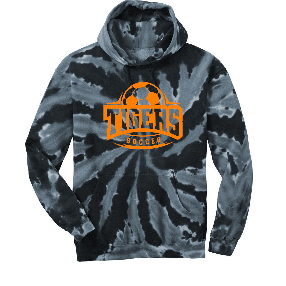 Lafayette Soccer Tie-Dye Hooded Sweatshirt Design 1