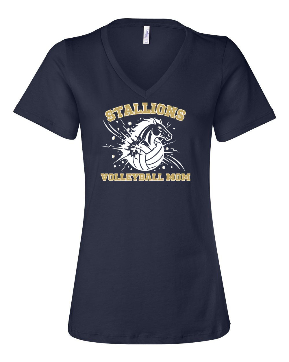 NMB Christian Volleyball V-neck T-Shirt Design 2