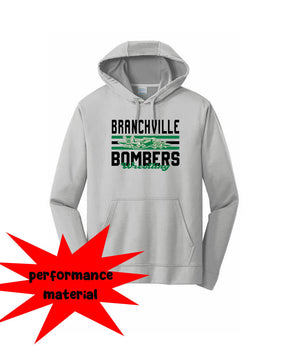 Bombers Wrestling Performance Hooded Sweatshirt Design 3