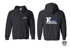 KHS Football Design 3 Zip up Sweatshirt