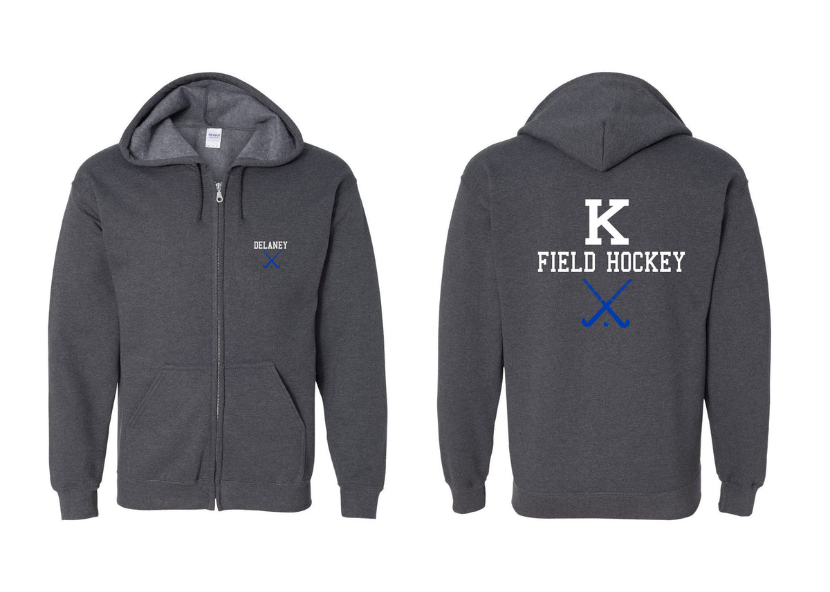 Kittatinny Jr High Field Hockey design 5 Zip up Sweatshirt