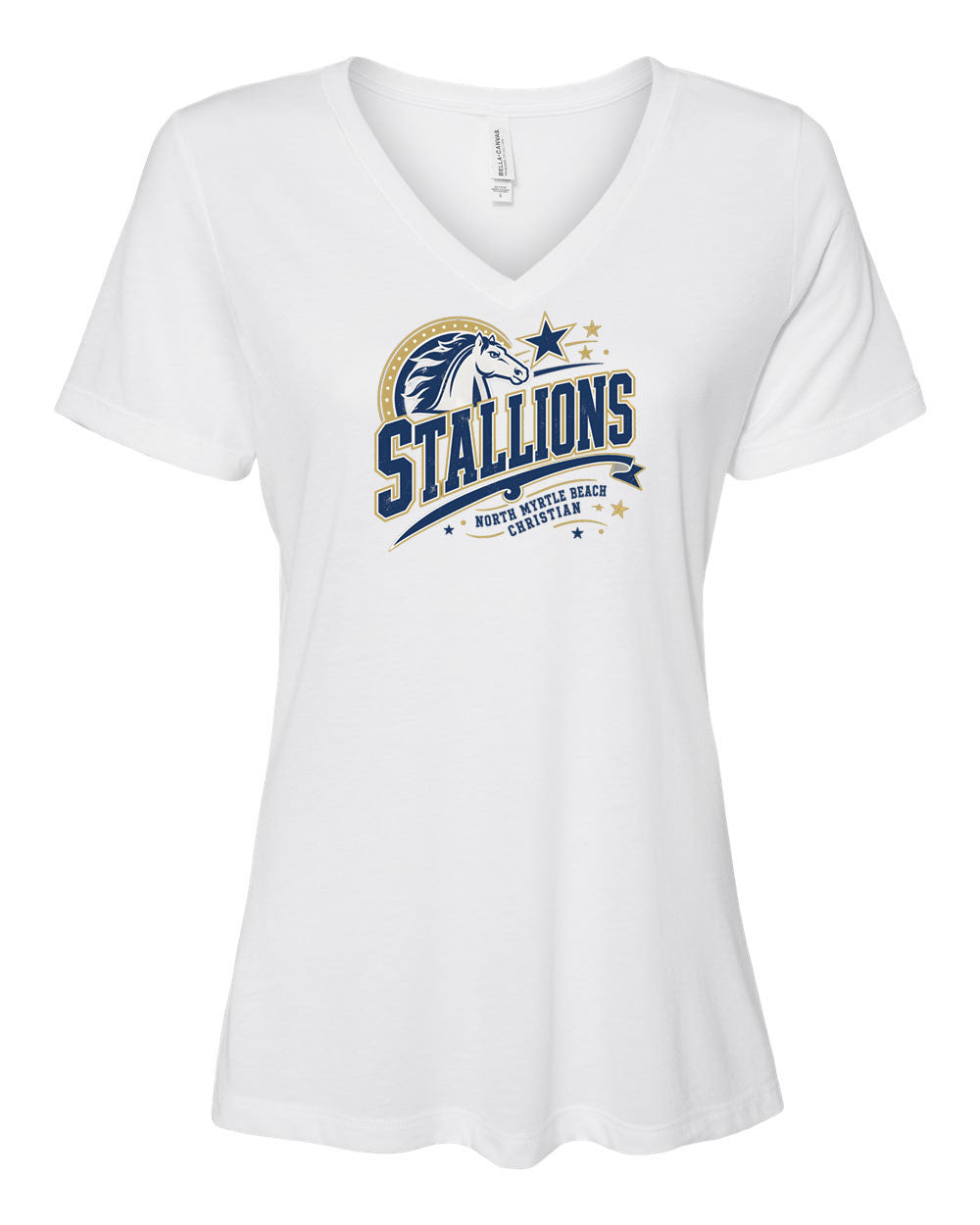 NMB Christian Spiritwear V-neck T-Shirt Design 2